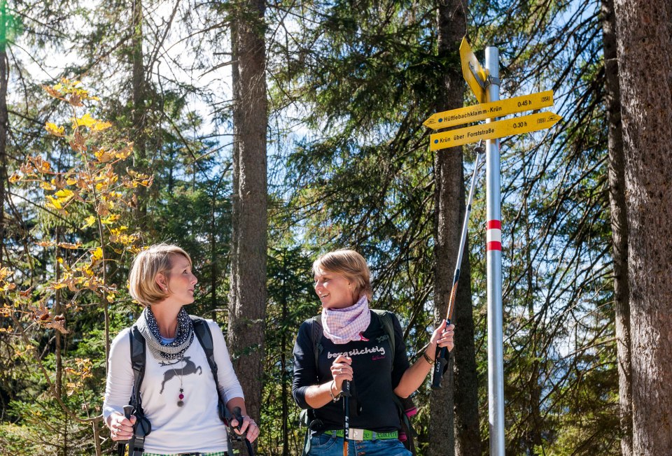 Via the Hüttlebachklamm gorge you can go to the lookout point on the Schwarzkopf near Krün, © Alpenwelt Karwendel | bayern.by_Gregor Lengler