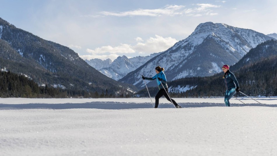 Cross-country trails with panorama in the Alpenwelt Karwendel: Kandaloipe near Wallgau, © Oberbayern.de | Foto: Peter v. Felbert