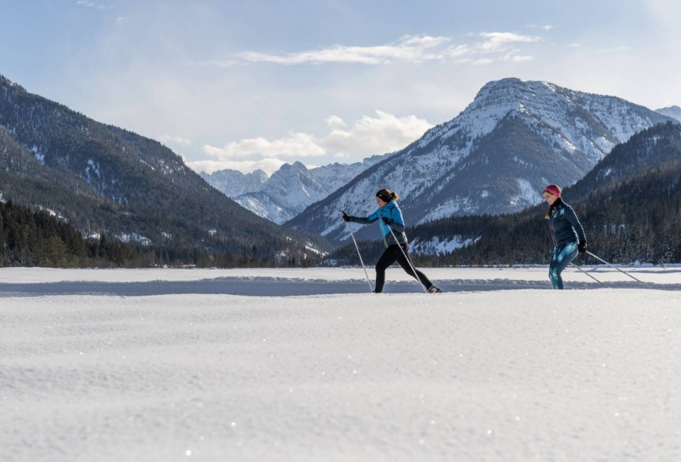 Cross-country trails with panorama in the Alpenwelt Karwendel: Kandaloipe near Wallgau, © Oberbayern.de | Foto: Peter v. Felbert