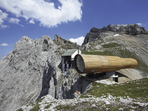 Natur-Informationszentrum neben der Bergstation der Karwendelbahn, © Alpenwelt Karwendel | Rudolf Pohmann 