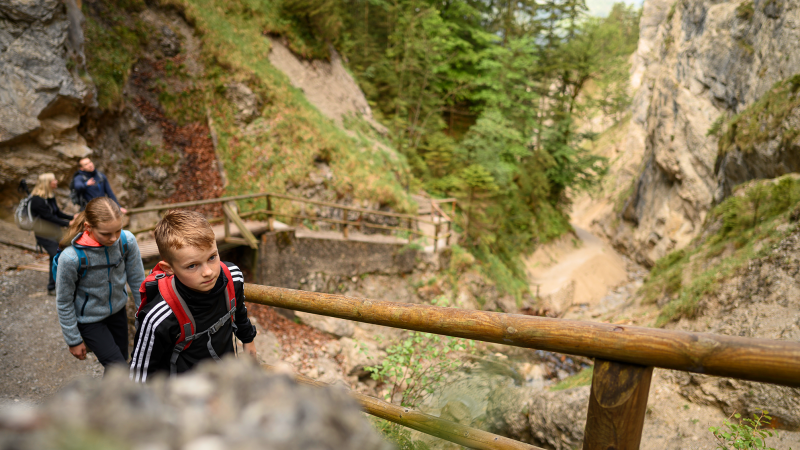 Mit der ganzen Familie in der Hüttlebachklamm, © karlmeise | Philipp Gülland